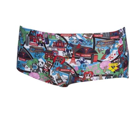 Arena Kun Map Low Waist Zwemshort Kort Heren Zwart & Multi