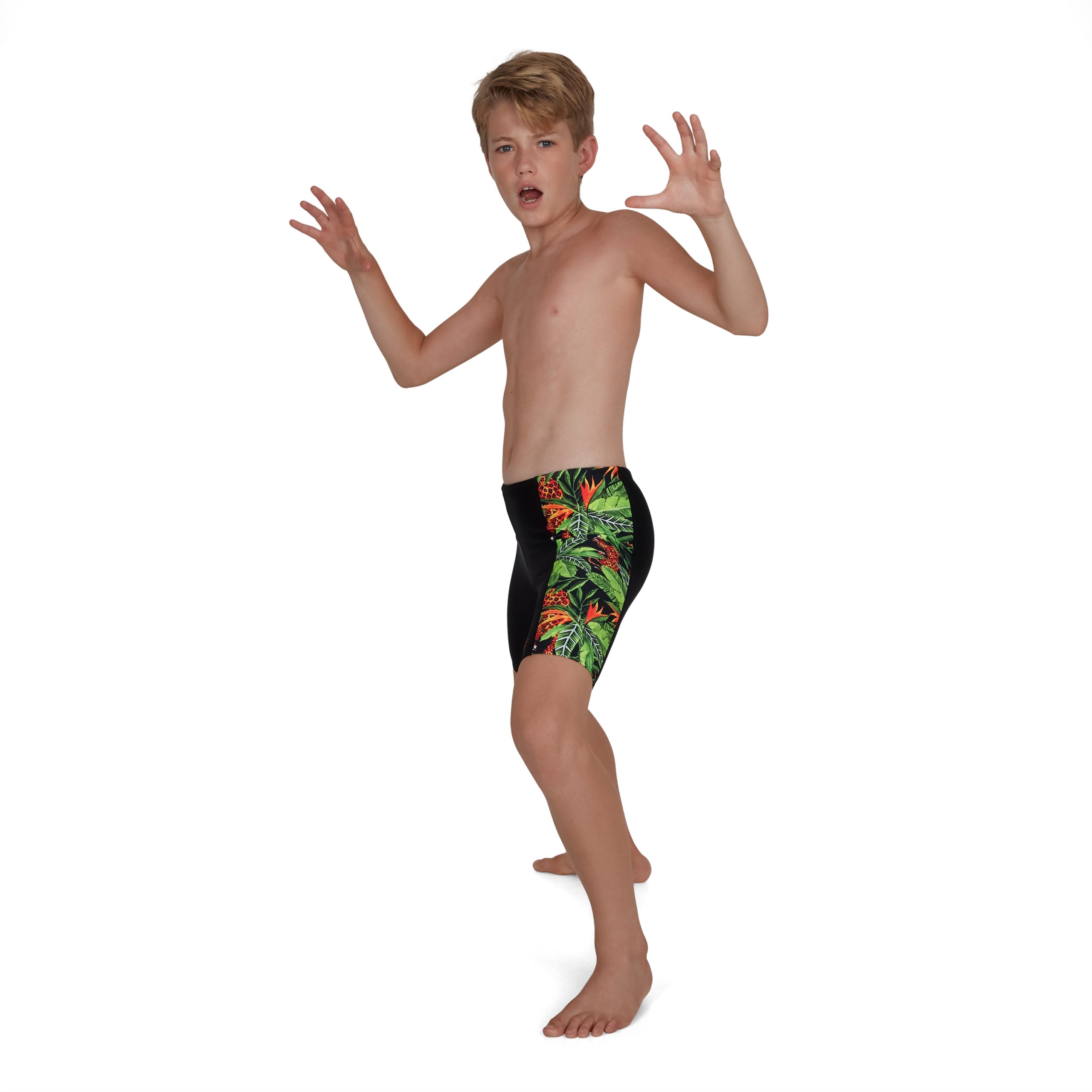 Speedo Panel Jammer Endurance10 JungleRoar Allover Zwart & Multi 809531D841