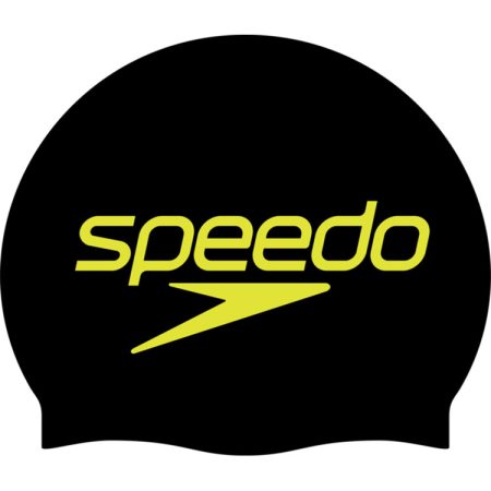 Speedo Printed Siliconen Badmuts Zwart