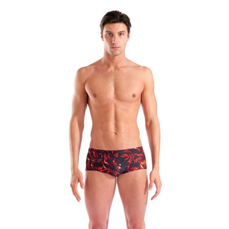 Arena Graphic Low Waist Heren Zwemshort Zwart & Multi