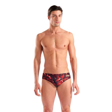 Arena Graphic Zwemslip Heren Zwart & Multi