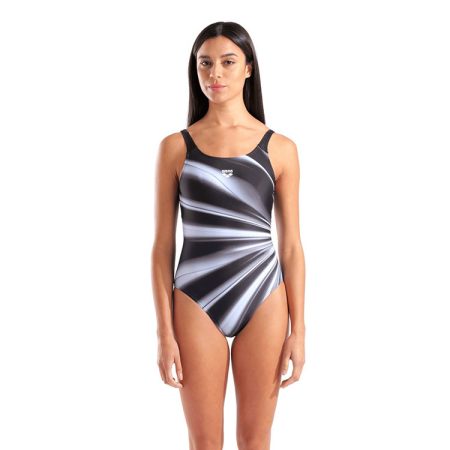 Arena Badpak Dames Glow U Back Zwart & Multi
