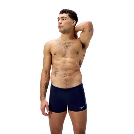Speedo Tech Panel Aquashort Navy & Blauw