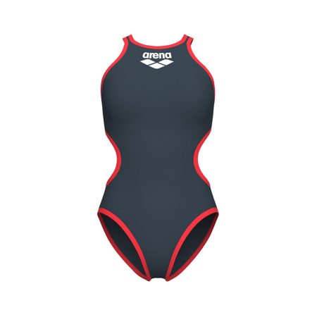 Arena One Biglogo Badpak Asphalt & Fluo Rood