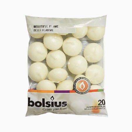 Bolsius Drijfkaarsen 30 & 45 zak 20 Stuks Ivoor