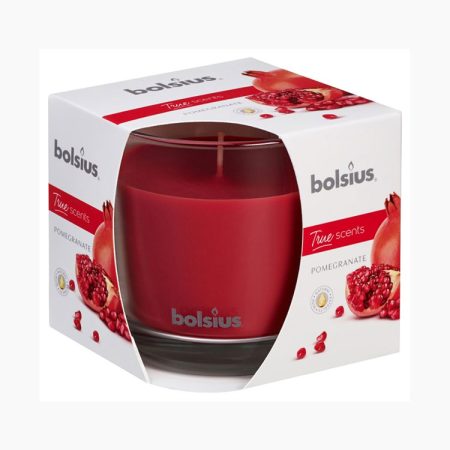 Bolsius True Scents geurglas 95/95 Pomegranate