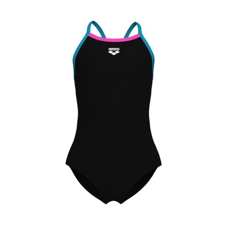 Arena Badpak Meisjes Light Drop Solid Zwart & Roze