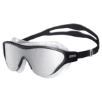 Arena-Zwembril-Mirror-Zilver-Zwart-One-Mask-AA004308-101-Aqua-Splash.gif