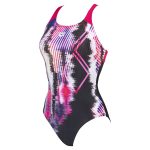 Arena Swim Pro Back Infinite Stripe Badpak Zwart & Roze AF003493-590